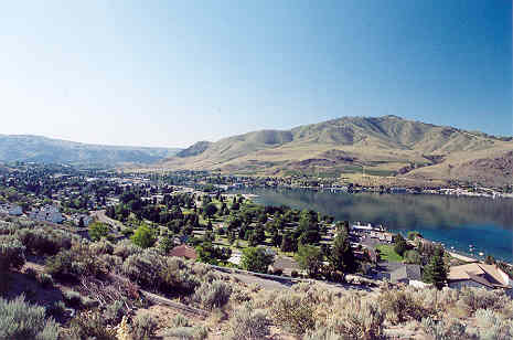 View Downtown & Chelan Butte